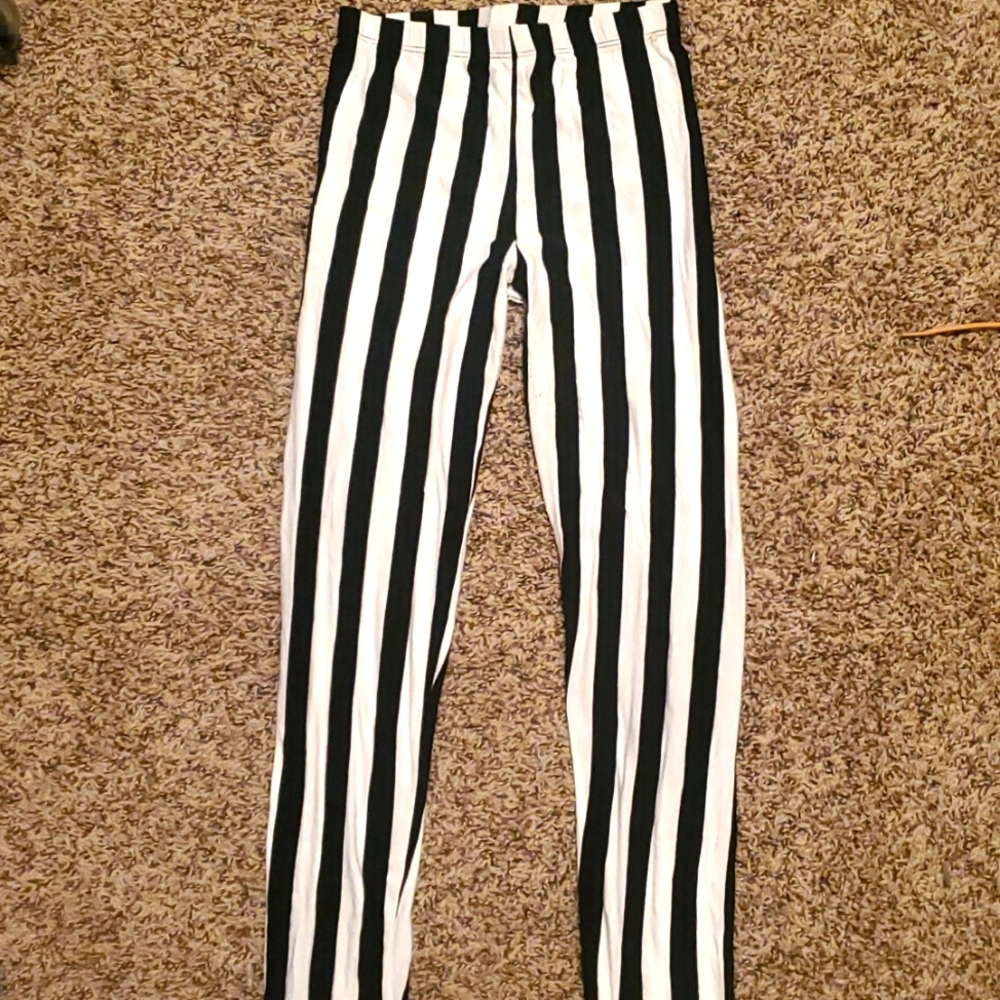 Vertical Stripe Leggings